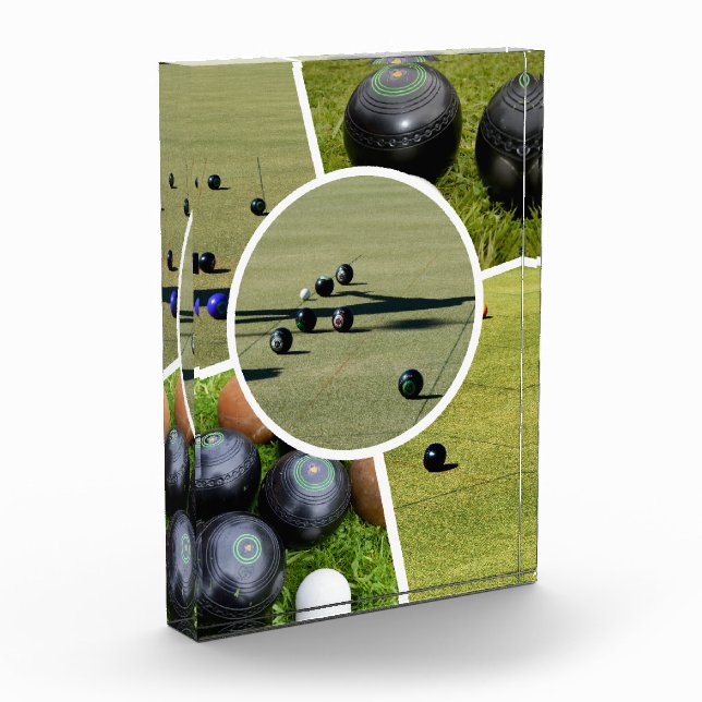 Lawn Bowls Five Picture Photo Collage, Photoblock (Left)