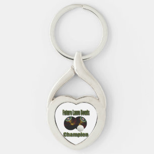 Lawn Bowls Future Champ, Metal Keyring