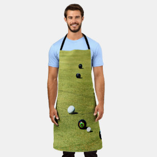 Lawn Bowls Game In Action, Apron