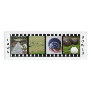 Lawn Bowls Have Fun And Live Life, Name Tag