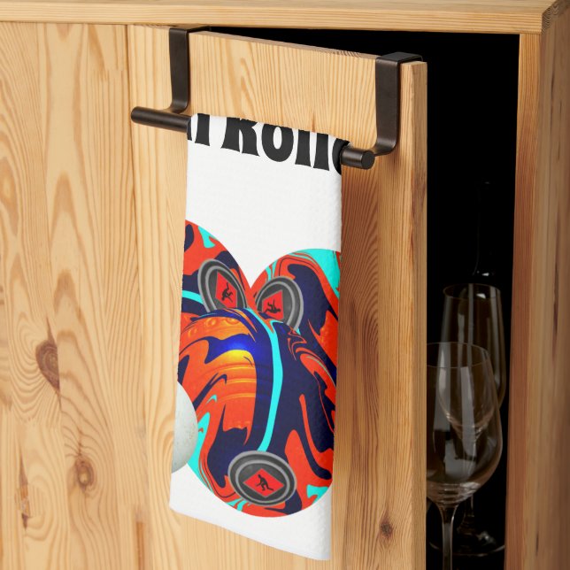 Lawn Bowls High Rollers, Dish Towel (Thirds Fold)