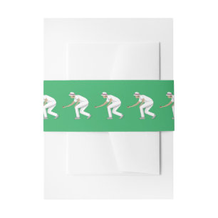 Lawn Bowls Invitation Belly Band