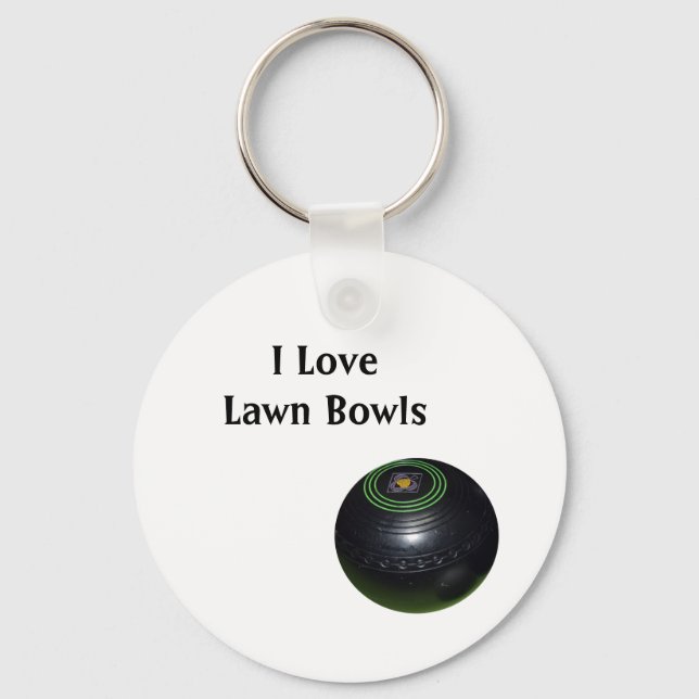 Lawn Bowls Is A Game I Love, Key Ring (Front)