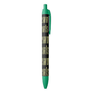 Lawn Bowls Is The Word, Black Ink Pen