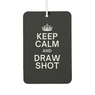 Lawn Bowls - Keep Calm & Draw Shot Car Air Freshener