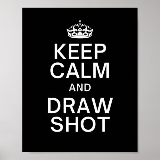 Lawn Bowls - Keep Calm & Draw Shot Poster