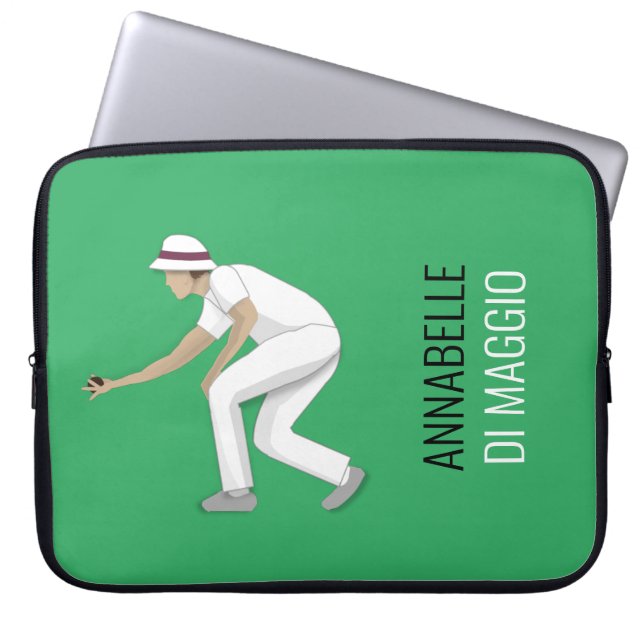Lawn Bowls Laptop Sleeve (Front)