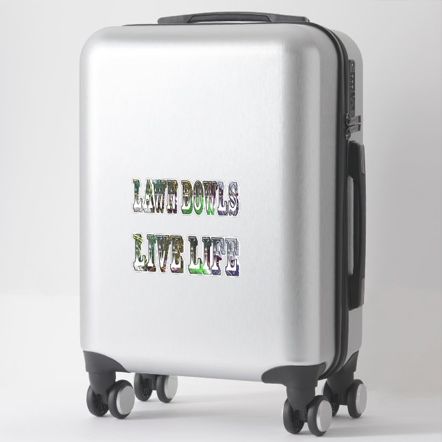 Lawn Bowls Live Life Logo, (Suitcase)