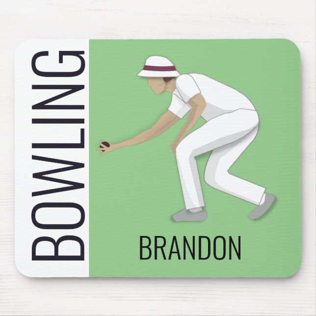Lawn Bowls Mouse Pad (Front)