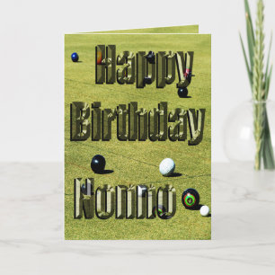 Lawn Bowls Nonno Birthday Card, Card