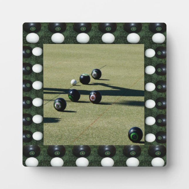 Lawn Bowls, Oh That Was So Close,   Plaque (Front)