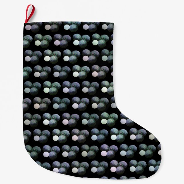 Lawn Bowls Pattern, Large Christmas Stocking (Front)