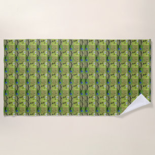 Lawn Bowls Photo Collage, Beach Towel