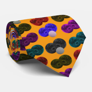 Lawn Bowls Pop Art Pattern, Tie