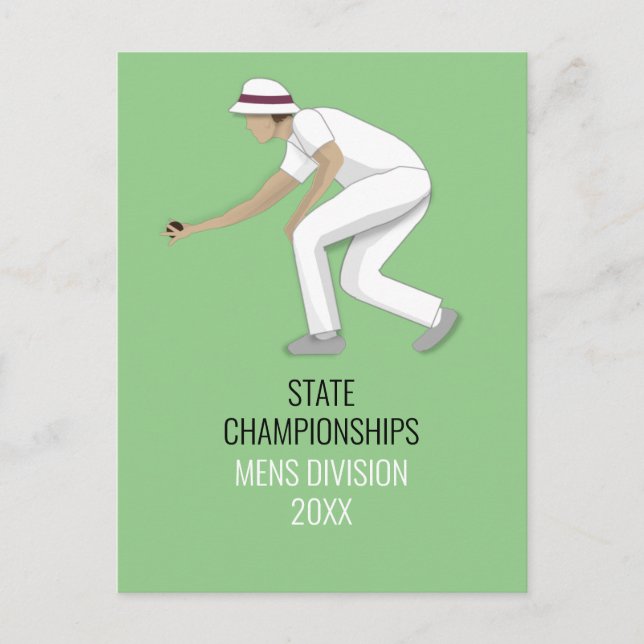 Lawn Bowls Postcard (Front)
