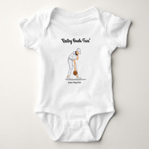 Lawn Bowls: Resting Bowls Face Baby Bodysuit