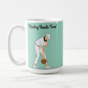 Lawn Bowls: Resting Bowls Face Coffee Mug