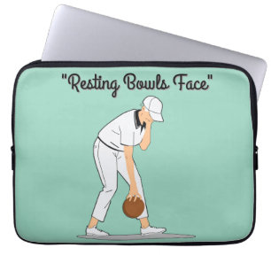Lawn Bowls: Resting Bowls Face Laptop Sleeve