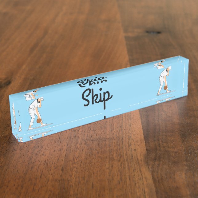 Lawn Bowls: Resting Bowls Face Nameplate (Side)