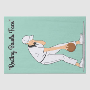 Lawn Bowls: Resting Bowls Face Tissue Paper