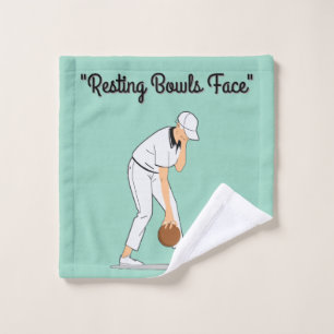 Lawn Bowls: Resting Bowls Face Wash Cloth