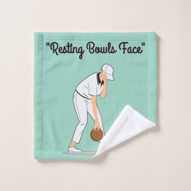 Lawn Bowls: Resting Bowls Face Wash Cloth (Wash Cloth)