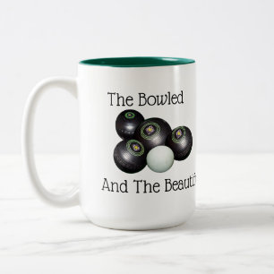 Lawn Bowls The Bowled And The Beautiful, Two-Tone Coffee Mug