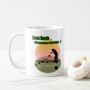 Lawn Bowls The Winners Design, Coffee Mug