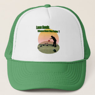 Lawn Bowls The Winners Design, Truckers Hat