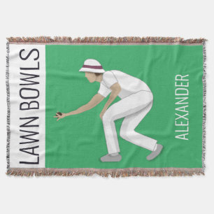 Lawn Bowls Throw Blanket