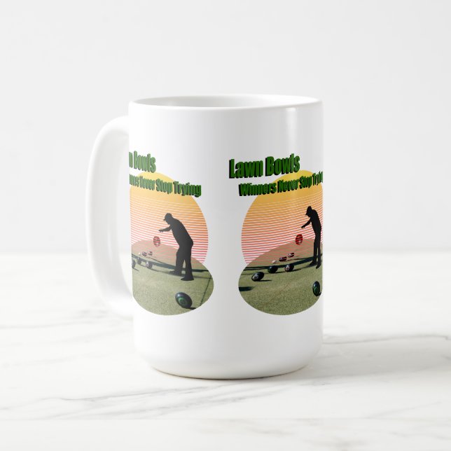 Lawn Bowls Winners, Coffee Mug (Front Left)