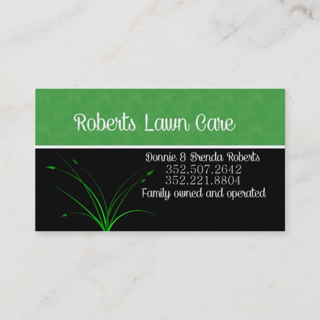 Lawn Business Card (Front)