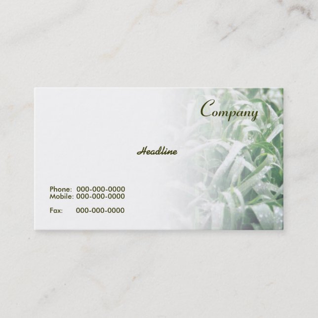 Lawn Business Card (Front)