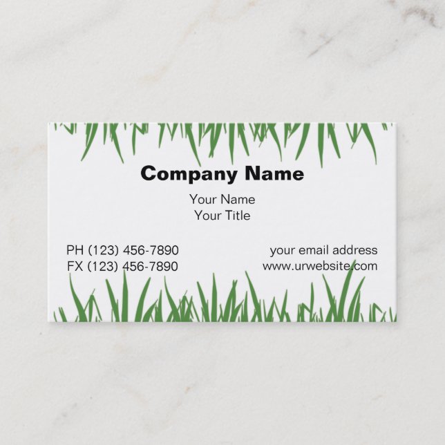 Lawn Business Cards (Front)