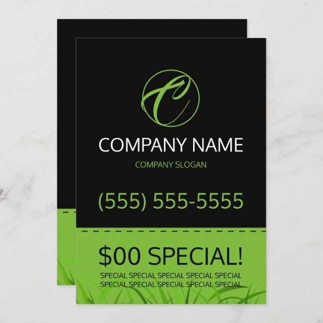 Lawn Care 5x7 Flyer Invitation (Front/Back)