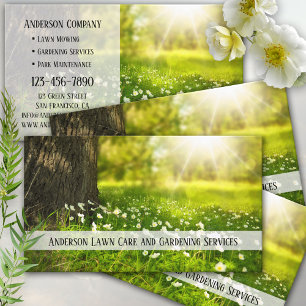 Lawn Care and Gardening Business Card