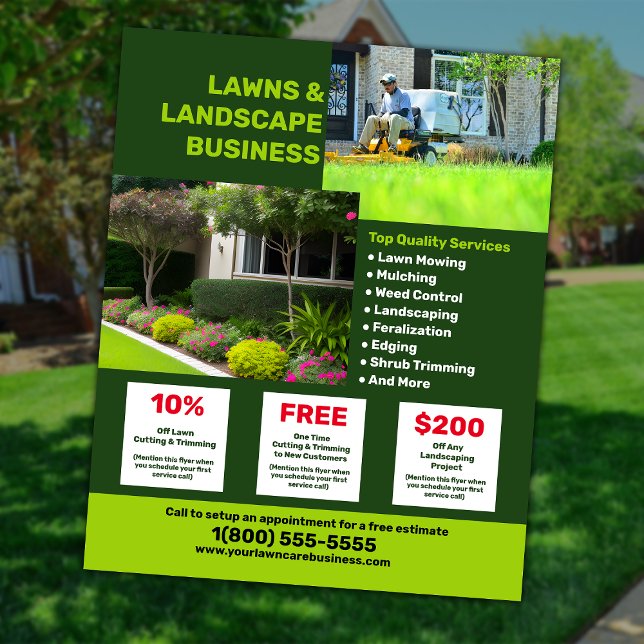 Lawn Care and Landscaping Business Flyer (Creator Uploaded)