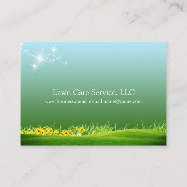 lawn care business card (Front)