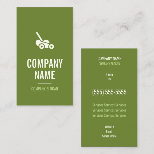 Lawn Care Business Card (Front/Back)