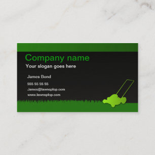 Lawn care business card template
