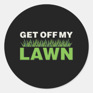 Lawn Care Classic Round Sticker