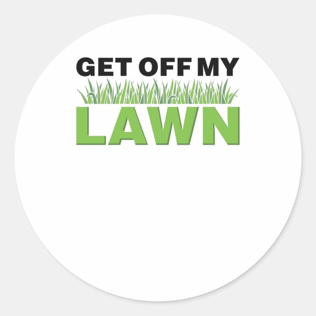 Lawn Care Classic Round Sticker (Front)