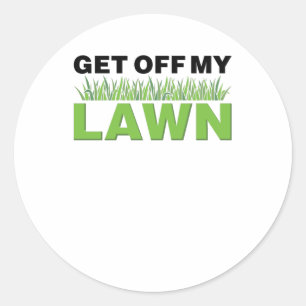 Lawn Care Classic Round Sticker