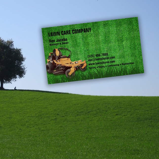 Lawn Care Company Business Card (Creator Uploaded)