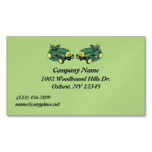 Lawn Care Company Magnetic Business Card