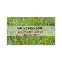 Lawn care Custom Template Business Card