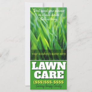 Lawn Care. Customisable Promotional