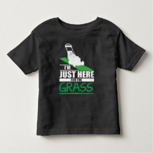 Lawn Care Funny Lawn Mower Grass Mowing Toddler T-Shirt