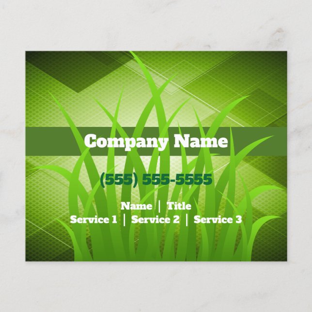Lawn Care Gardening Landscaping Flyer (Front)