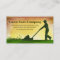 lawn care grass cutting business card